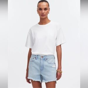 Madewell high rise denim shorts